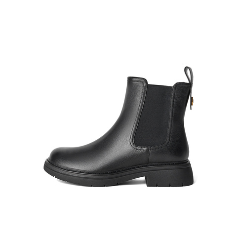 森达切尔西靴女款冬商场同款经典短皮靴4JO48DD4