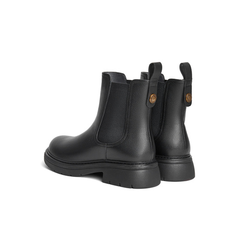 森达切尔西靴女款冬商场同款经典短皮靴4JO48DD4