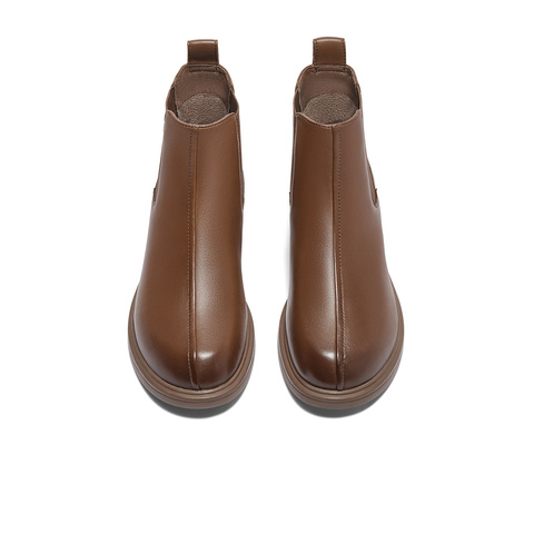 森达切尔西靴女款冬经典休闲户外短靴ZTE03DD4