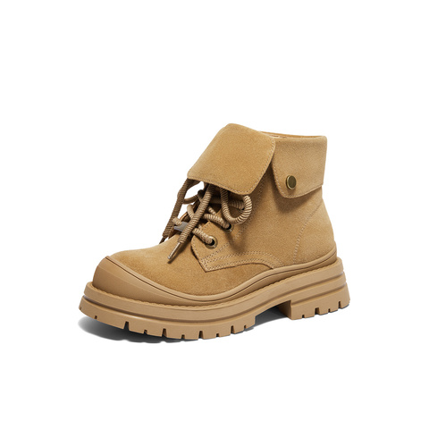 森达马丁靴女款冬季新商场同款户外休闲短靴XJP01DD4