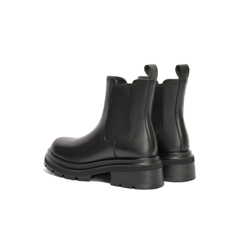 森达切尔西靴女子年冬商场同款英伦休闲短靴XFB01DD4