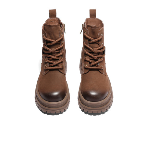 森达马丁靴女款冬新商场同款机车风复古潮流短靴XLP01DD4