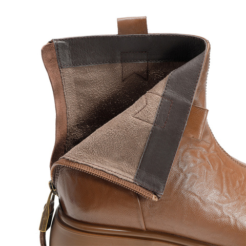 森达时装靴女款冬商场同款软面显瘦休闲短靴XLH01DZ4