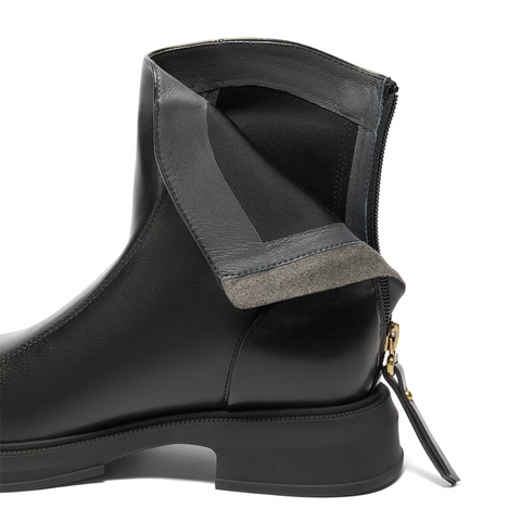 森达弹力靴女子年冬季款商场同款气质显瘦休闲短靴XEH01DD4