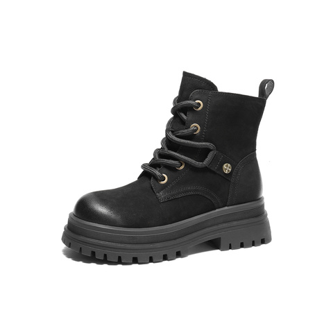 森达马丁靴女款冬新商场同款机车风复古潮流短靴XLP01DD4