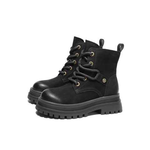 森达马丁靴女款冬新商场同款机车风复古潮流短靴XLP01DD4