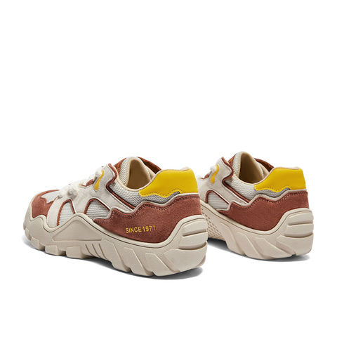 森达阿甘鞋女款2025春季新款拼接厚底户外运动休闲鞋ZCC44AM5