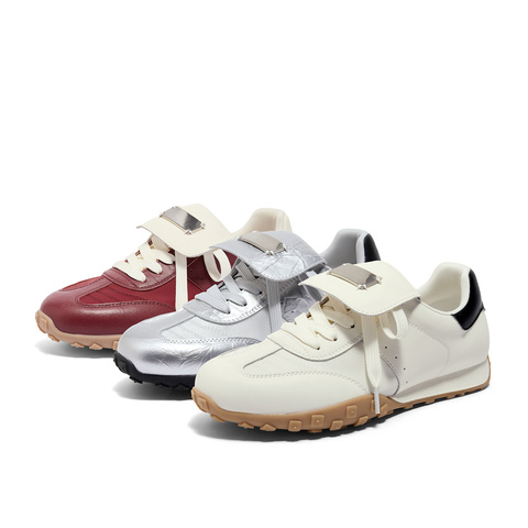 森达阿甘鞋女款2025春季新款户外运动风跑步休闲鞋ZCC33AM5