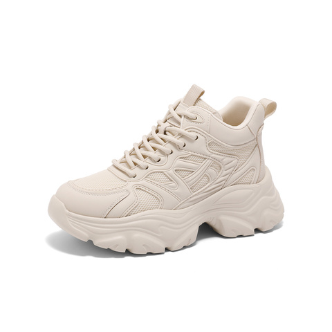 森达老爹鞋女款2025春新商场同款户外运动风厚底休闲鞋XKF01AM5