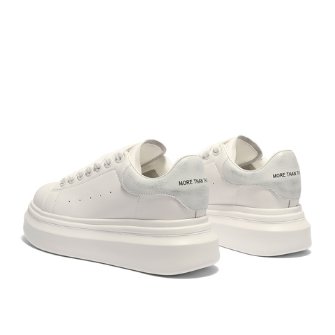 森达板鞋女款2025春新商场同款厚底显高户外休闲小白鞋XKS01AM5