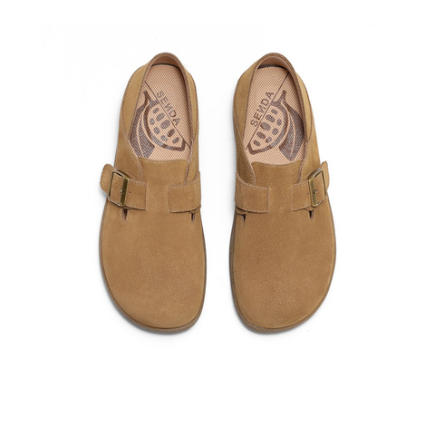 森达勃肯鞋女款2025春季新款商场同款麻薯可可休闲鞋4UR20AM5