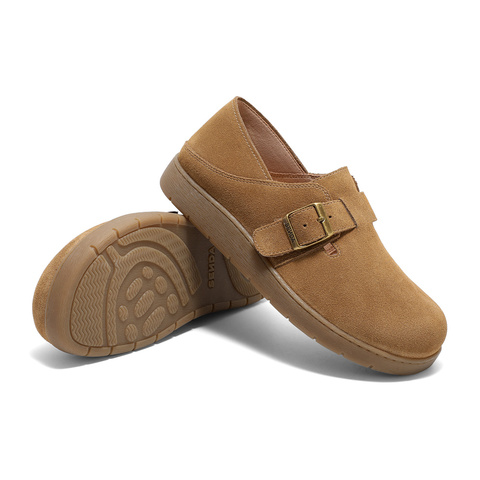 森达勃肯鞋女款2025春季新款商场同款麻薯可可休闲鞋4UR20AM5