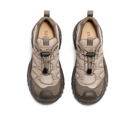 森达轻岩女款2025春季新款商场同款户外运动休闲老爹鞋XKJ01AM5