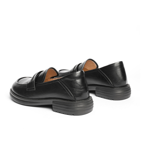 森达乐福鞋女款2025春新商场同款舒适沙发乐福单鞋XKW01AA5