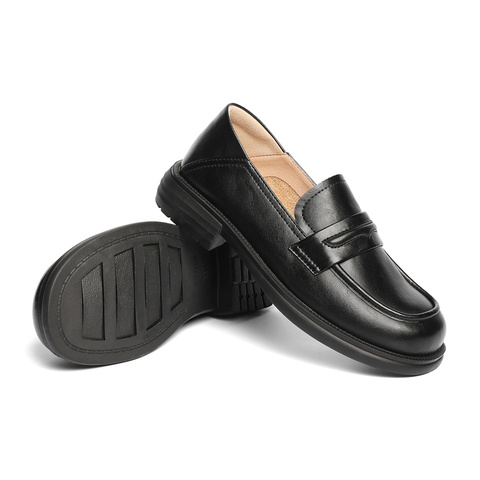 森达乐福鞋女款2025春新商场同款舒适沙发乐福单鞋XKW01AA5