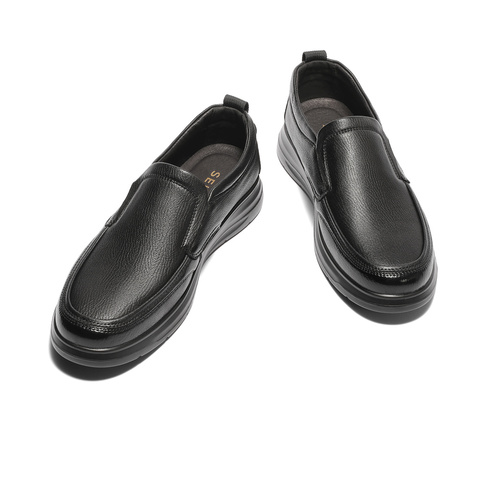 森达休闲皮鞋男2025春新商场同款舒适平底简约休闲鞋K2708AM5