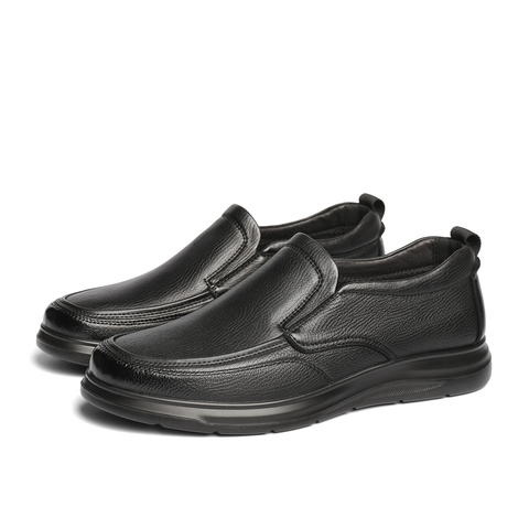 森达休闲皮鞋男2025春新商场同款舒适平底简约休闲鞋K2708AM5