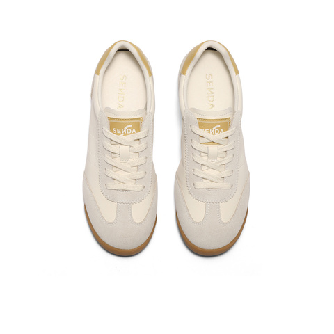 森达德训鞋女款2025春新商场同款拼接户外休闲板鞋XKM01AM5