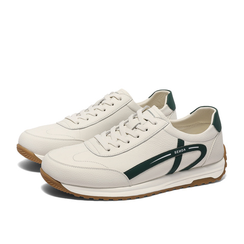 森达板鞋男款2025春季新款商场同款户外跑步休闲鞋1UX01AM5