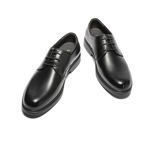 森达正装皮鞋男子2025年春新商场同款职场通勤商务鞋1UK01AM5