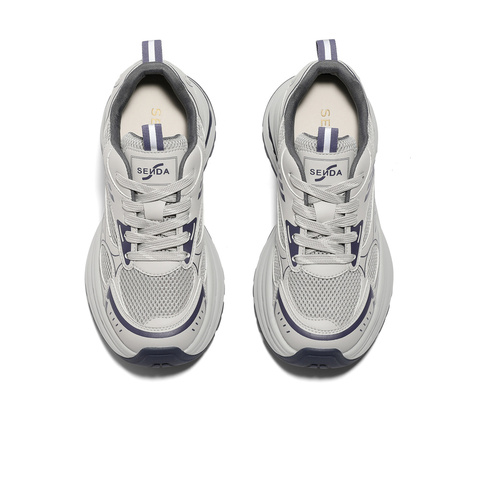 森达老爹鞋女款2025春季新款户外运动风厚底潮流休闲鞋ZTF32AM5