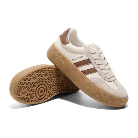 森达板鞋女2025春新商场同款德训户外厚底休闲鞋SUY01AM5