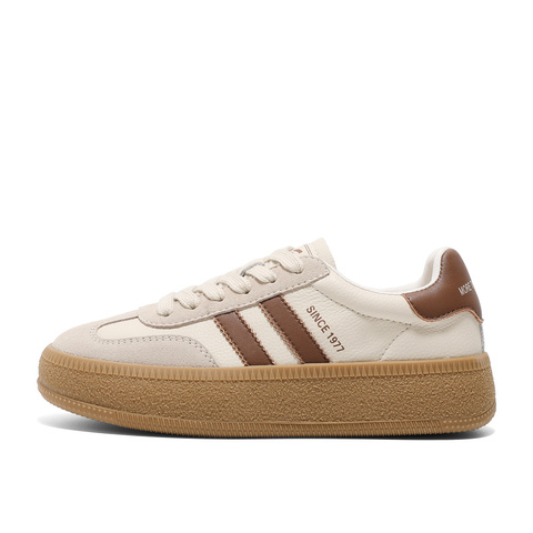 森达板鞋女2025春新商场同款德训户外厚底休闲鞋SUY01AM5