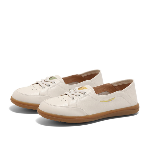 森达轻巧可可女款2025春季新款商场同款休闲小白鞋4WGF7AA5