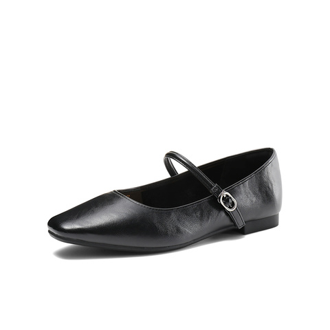 森达玛丽珍女款2025春季新款气质芭蕾平底浅口单鞋ZTF33AQ5