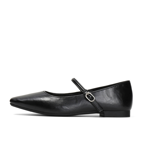 森达玛丽珍女款2025春季新款气质芭蕾平底浅口单鞋ZTF33AQ5