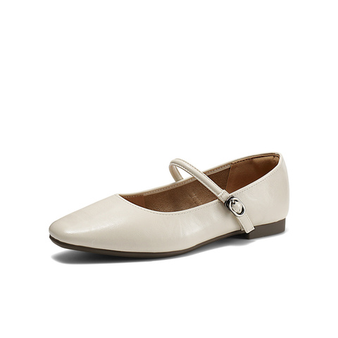 森达玛丽珍女款2025春季新款气质芭蕾平底浅口单鞋ZTF33AQ5