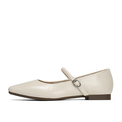 森达玛丽珍女款2025春季新款气质芭蕾平底浅口单鞋ZTF33AQ5