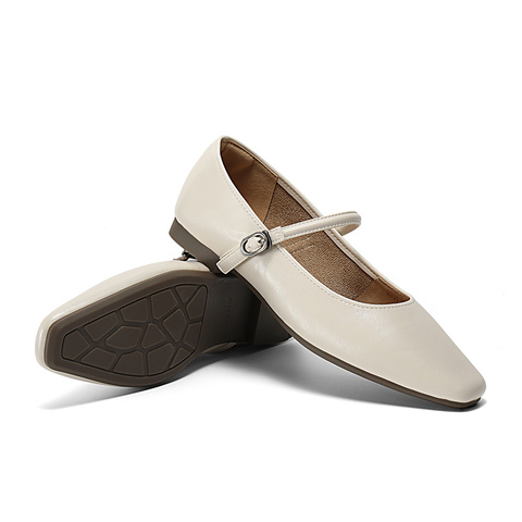 森达玛丽珍女款2025春季新款气质芭蕾平底浅口单鞋ZTF33AQ5