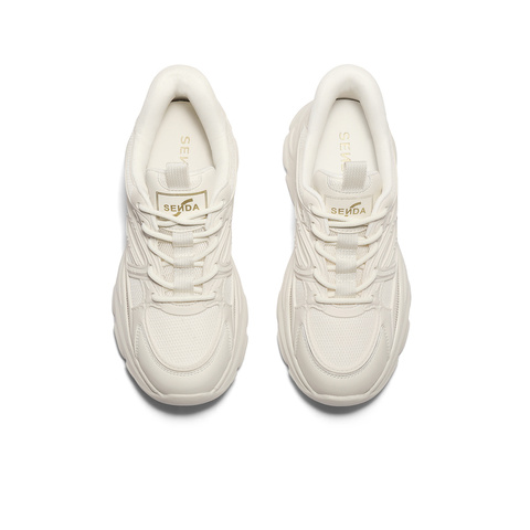 森达老爹鞋女款2025春新商场同款时尚厚底休闲运动鞋XLA01AM5