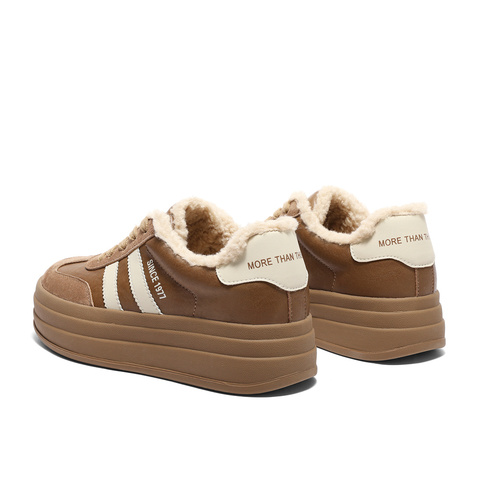 森达德训鞋女款2025春季新款商场同款户外休闲厚底板鞋XLL01AM5