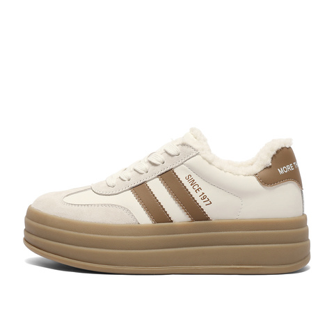 森达德训鞋女款2025春季新款商场同款户外休闲厚底板鞋XLL01AM5