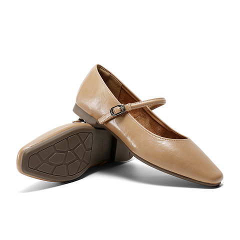 森达玛丽珍女款2025春季新款气质芭蕾平底浅口单鞋ZTF33AQ5