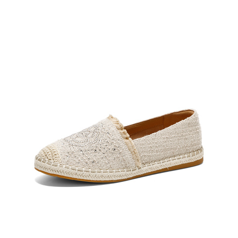 森达渔夫鞋女款2025春季新款小香风轻便平底休闲单鞋ZTF48AA5