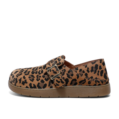 森达勃肯鞋女款2025春季新款简约舒适麻薯可可休闲鞋4UR20AM5