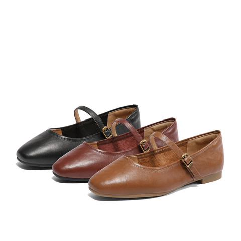 森达玛丽珍鞋女款2025春季新款商场同款芭蕾平底浅口单鞋XLT01AQ5