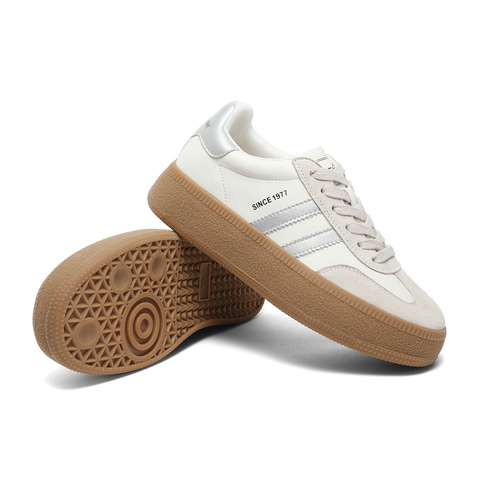 森达板鞋女2025春新商场同款德训户外厚底休闲鞋SUY01AM5