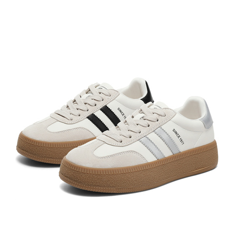 森达板鞋女2025春新商场同款德训户外厚底休闲鞋SUY01AM5