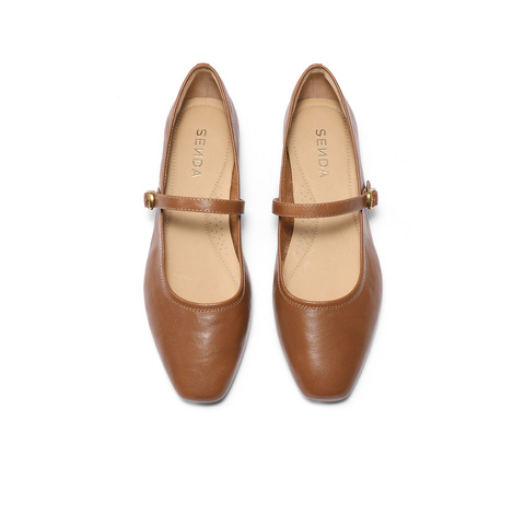 森达玛丽珍鞋女款2025春季新款商场同款芭蕾平底浅口单鞋XLT01AQ5