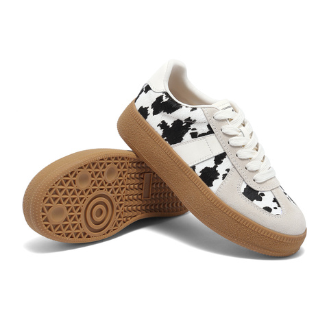 森达德训鞋女款2025春季新款拼接户外厚底休闲板鞋ZTF66AM5