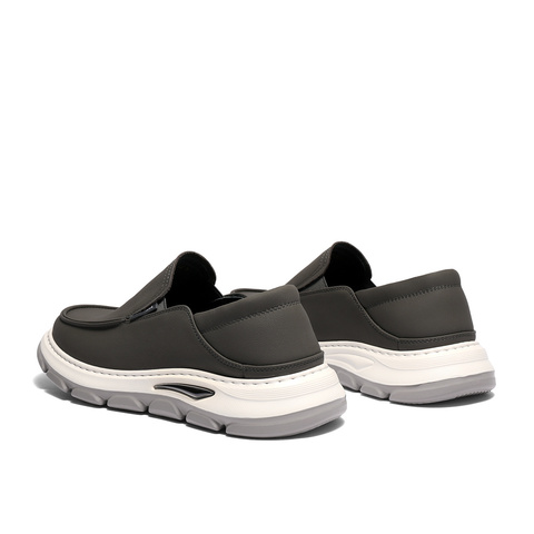 森达休闲皮鞋男2025春新商场同款舒适一脚蹬厚底休闲鞋1VT01AM5