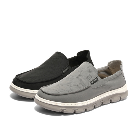 森达布鞋男2025夏季新款商场同款一脚蹬轻便舒适休闲鞋1WR01BM5