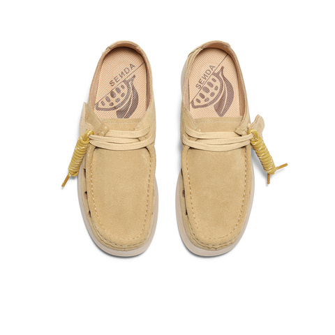 森达芝士可可女款2025春新舒适镂空休闲袋鼠鞋4SR21AM5