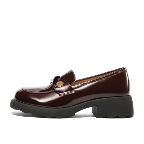 森达乐福鞋女2025春新商场同款一脚蹬厚底舒适单鞋XNE01AA5