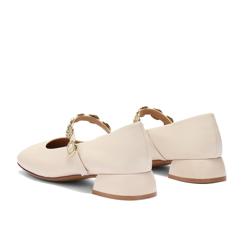 森达玛丽珍鞋女款2025春新潮流粗跟浅口单鞋ZTF61AQ5