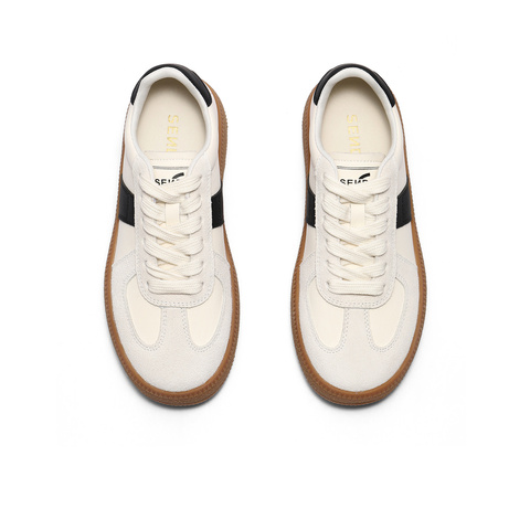 森达德训鞋女款2025春新拼接户外厚底休闲板鞋ZTF66AM5